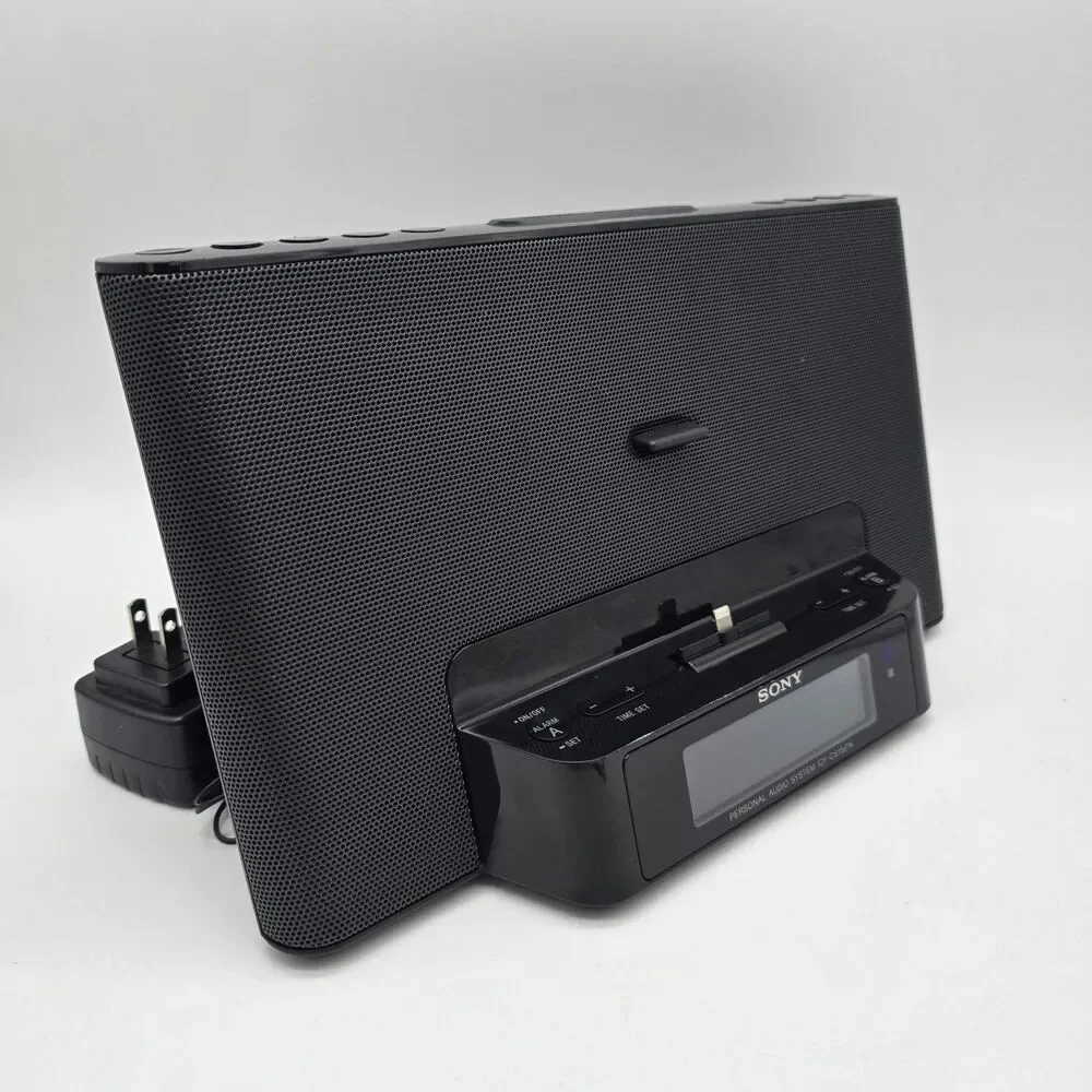 Sony Personal Audio System ICF-CS15iPN TESTED NO REMOTE